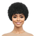 Women's 100% Human Hair Pixie Cut Wig with Bangs for Women Cosplay Daily Wear Theme Parties