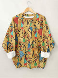Women's African Ethnic Art Print Casual Sweatshirt