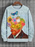 Men's Van Gogh Self-Portrait Art Print Casual Sweatshirt