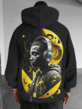 Men's Soul Music Art Print Casual Hoodie
