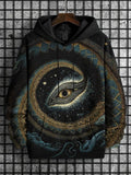 Men's Mysterious Eyes Art Print Hooded Sweatshirt