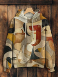 Women's Abstract Animals Print Cozy Hoodie