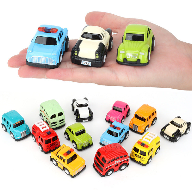 🚗🔥 60% OFF! Cartoon Mini Toy Car Set – Bright Colors, Smooth Rolling Wheels, Durable ABS for Kids Party Favors & Collectibles ✨