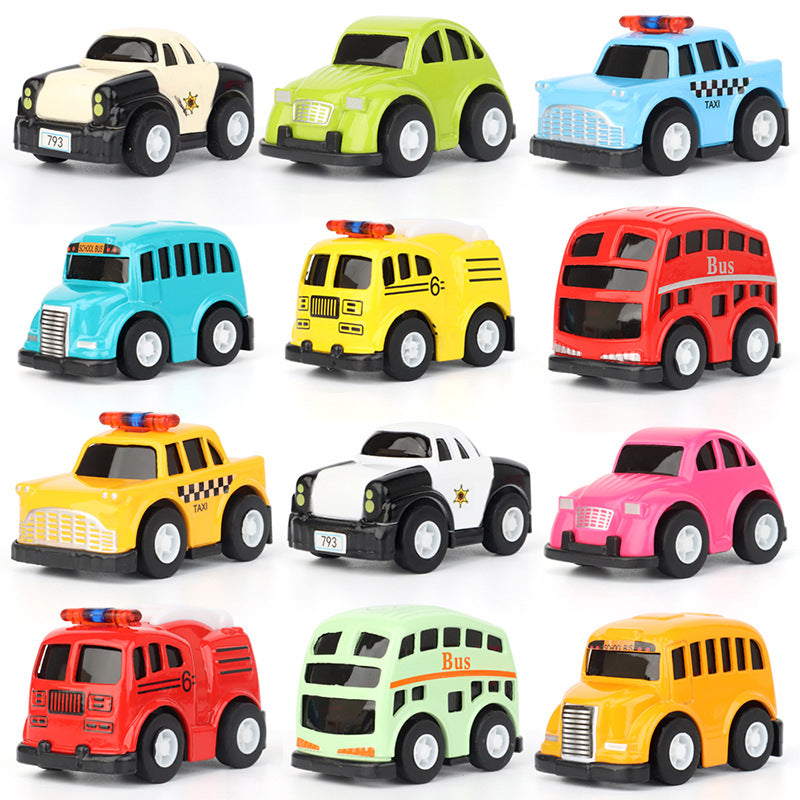 🚗🔥 60% OFF! Cartoon Mini Toy Car Set – Bright Colors, Smooth Rolling Wheels, Durable ABS for Kids Party Favors & Collectibles ✨