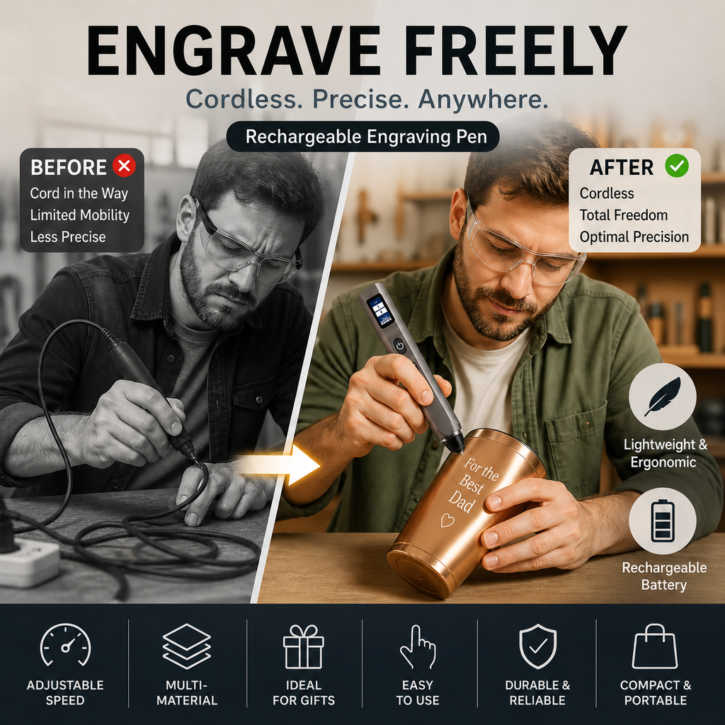 Rechargeable Cordless Engraving Pen