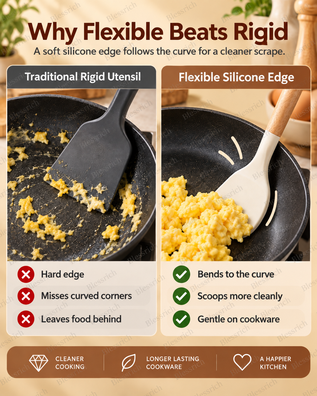 📢🏆Silicone Kitchen Utensils – Choose Your Everyday Essential