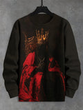 Men's The Lonely And Mysterious King Art Print Casual Sweatshirt