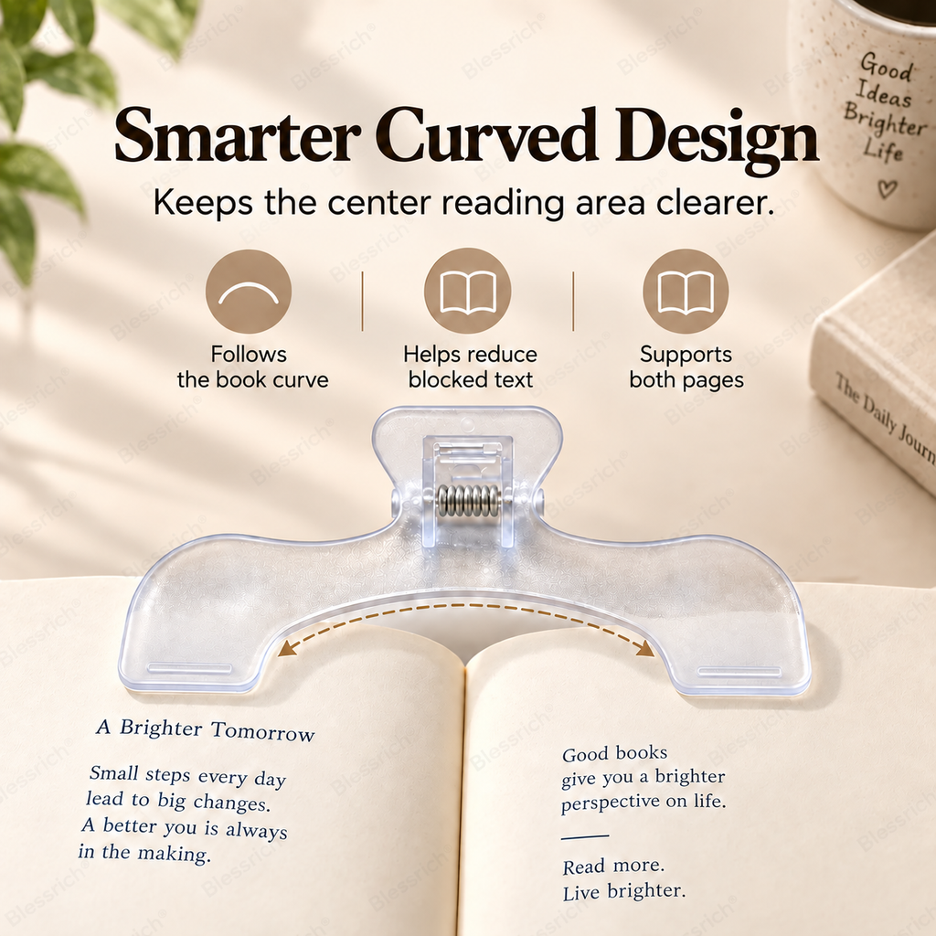 Curved Book Page Holder