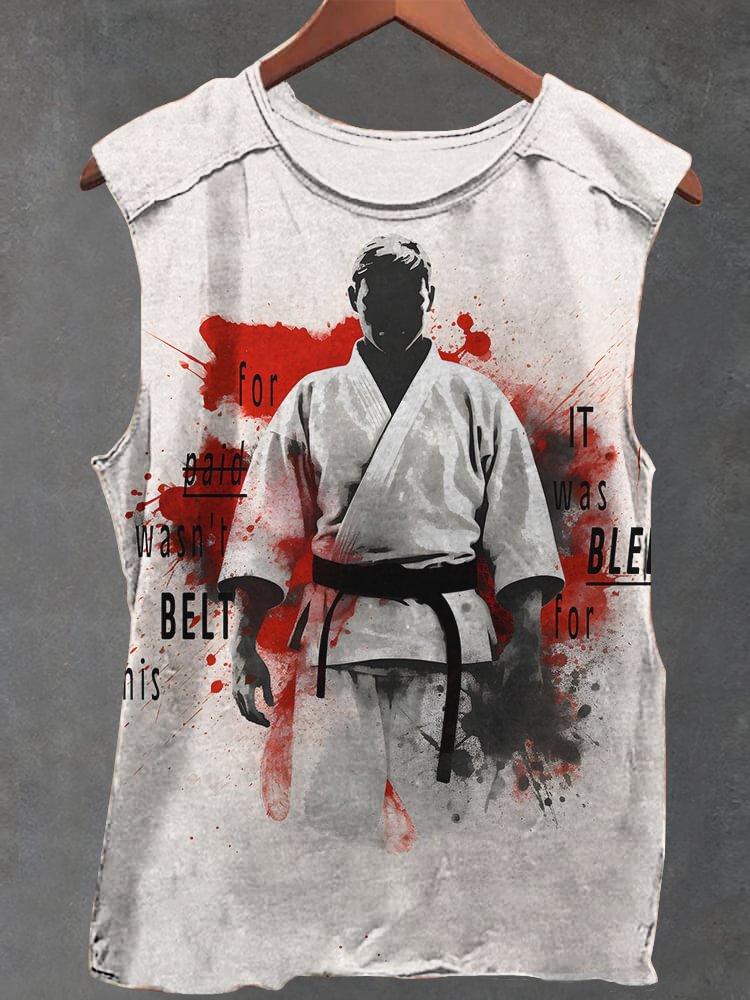 Men's Muay Thai Splash Ink Art Print Tank Top