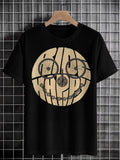 Men's Bike Geometric Fun Art Print Cotton Casual T-Shirt