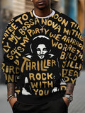 Men's History Of Black Music Art Print Casual Sweatshirt