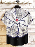 Men's Traditional Patterns Dance Art Print Casual Shirt