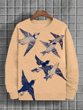 Men's Flying Birds Art Print Casual Sweatshirt