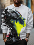 Men's Science Fiction Art Print Casual Sweatshirt