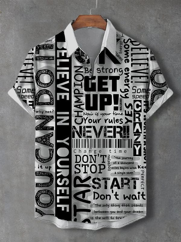Men's Believe In Yourself Art Print Shirt