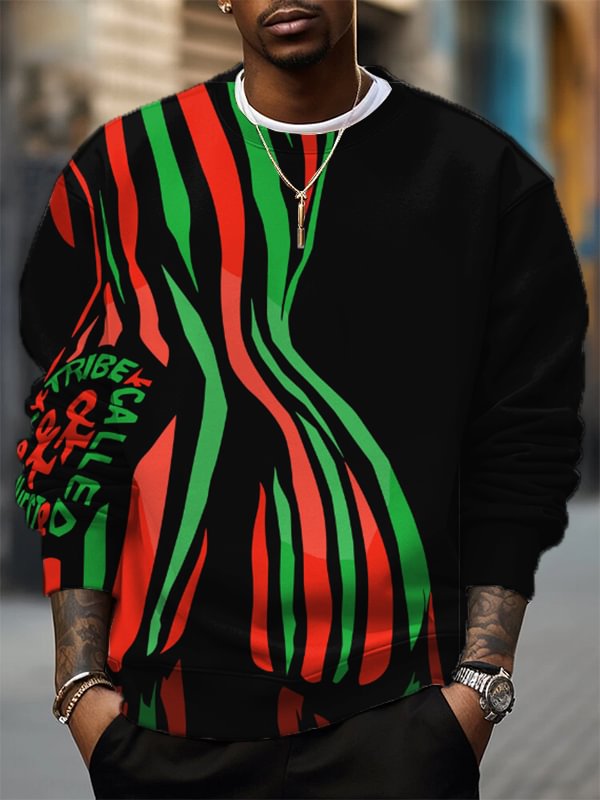 Men's Tribe Called Quest Hip Hop Print Casual Sweatshirt