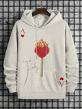 Men's I'm So Lucky Ace Art Print Hooded Sweatshirt