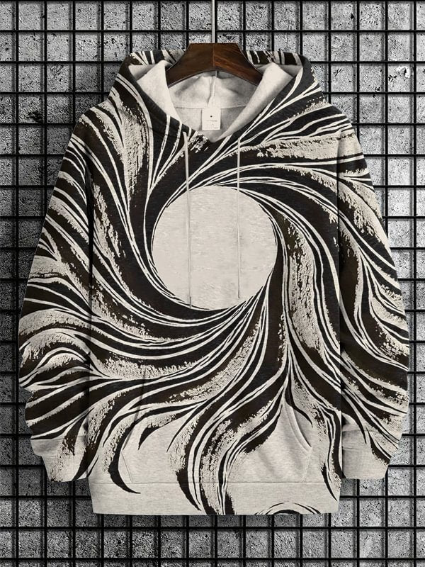 Men's Dark And Mysterious Art Print Hooded Sweatshirt