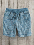 Men's Japanese Art Waves Pattern Casual Shorts