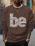 Men's Be Motivational Words Typography Quote Art Print Cotton Casual Sweatshirt