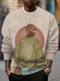 Men's Fashion Woman Aesthetic Art Print Casual Sweatshirt