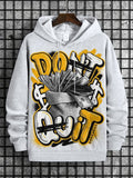 Men's Don't Quit Art Print Hooded Sweatshirt