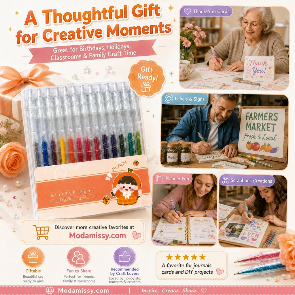 ✨LAST DAY SALE ONLY 14.99＄!!🎁Glitter Gel Pen Set