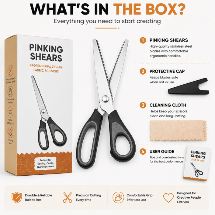 ✨DIY Serrated Sewing Scissors – Precise and Easy to Use