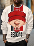 Men's Be Dope Art Print Casual Sweatshirt