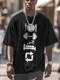 Men's Eat Fit Sleep Cycle Art Print Casual T-Shirt