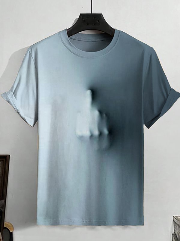 Men's The Middle Finger Is About To Break Through Art Print T-Shirt