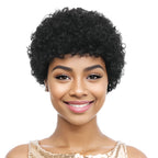 Women's 100% Human Hair Pixie Cut Wig with Bangs for Women Cosplay Daily Wear Theme Parties