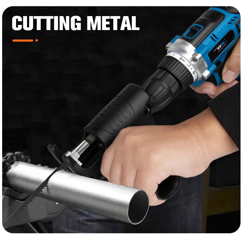 Turns drill into cutter, multi-material & easy install. Versatile tool – grab yours! ✅