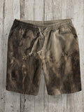 Men's Surreal Skull Horror Art Print Drawstring Shorts