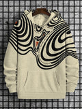 Men's Scream Abstract Art Print Hooded Sweatshirt
