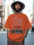 Men's Boom Box Radio Graphic Print T-Shirt