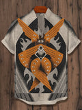Men's Seraphim Monster Art Print Casual Shirt