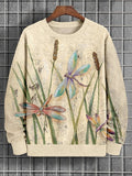 Men's Dancing Dragonflies Art Print Casual Sweatshirt