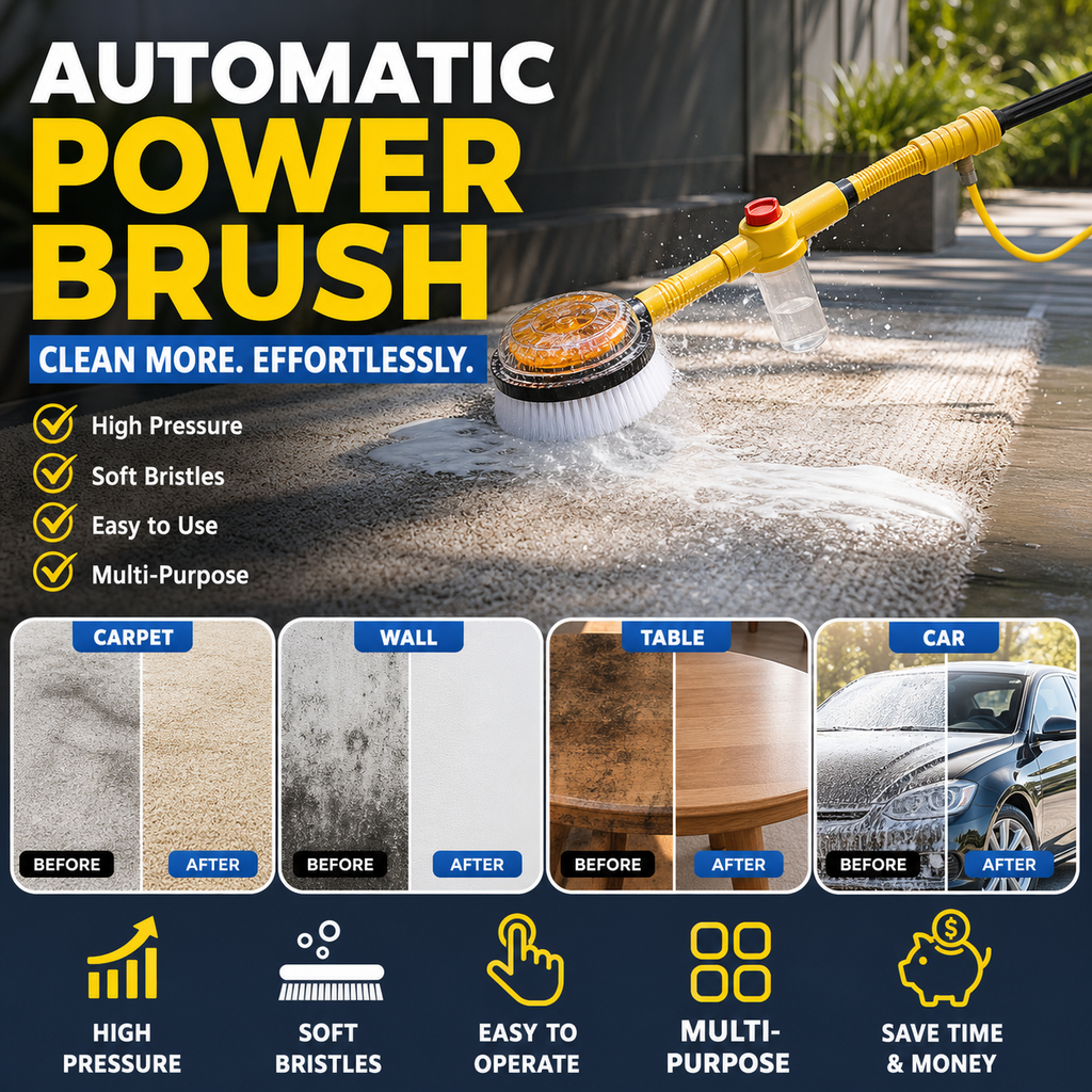 🥳HOT SALE🥳💞Multifunctional Brush – From 49.99＄! Auto-rotating, 5 settings & versatile. Sparkling clean – grab yours! ✅
