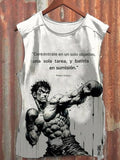 Men's Sports Boxing Print Workout Tank Top