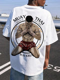 Men's Muay Thai Wai Kru Print Casual T-Shirt