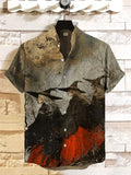 Men's Dark Aesthetic Three Witches Print Shirt