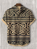 Men's Celtic Knot Art Print Casual Shirt