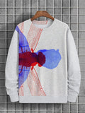 Men's Dragonfly Double Exposure Art Print Casual Sweatshirt