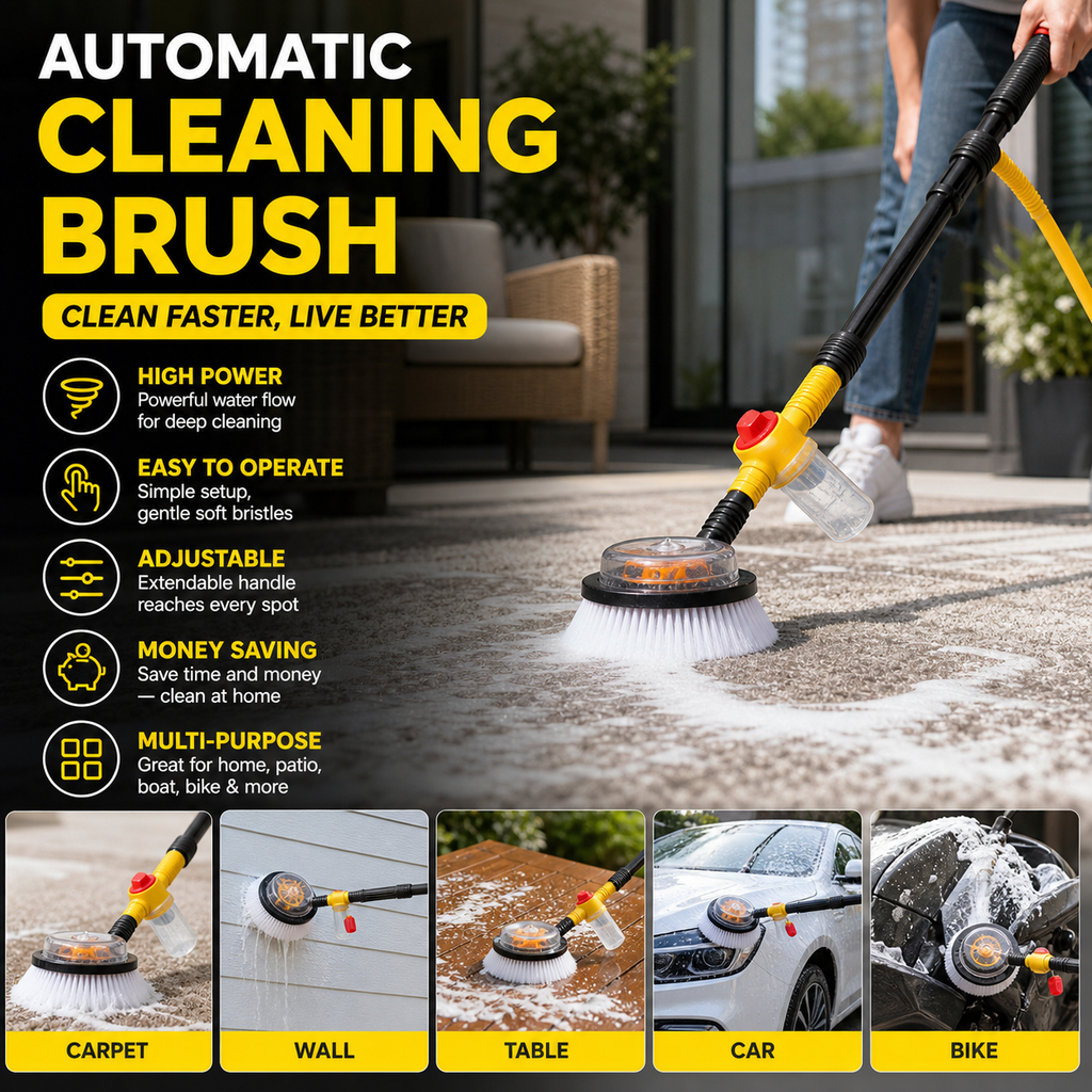🥳HOT SALE🥳💞Multifunctional Brush – From 49.99＄! Auto-rotating, 5 settings & versatile. Sparkling clean – grab yours! ✅