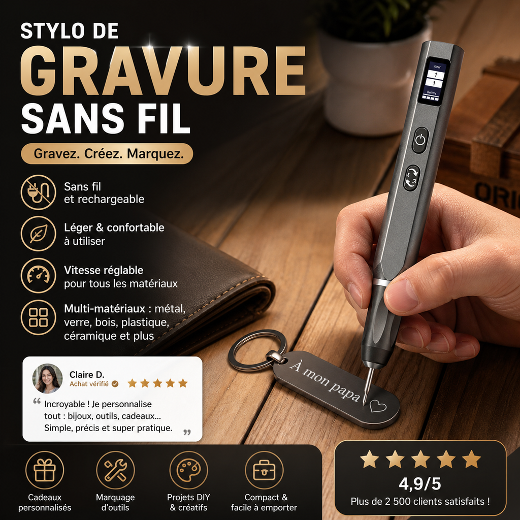 Rechargeable Cordless Engraving Pen