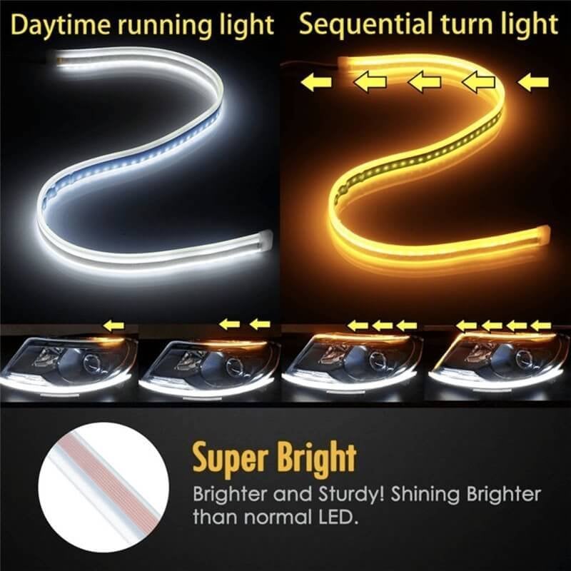 ⏳⏰Flexible Car LED Flow Type Auto Signal Light (2 Pcs)🚗💡