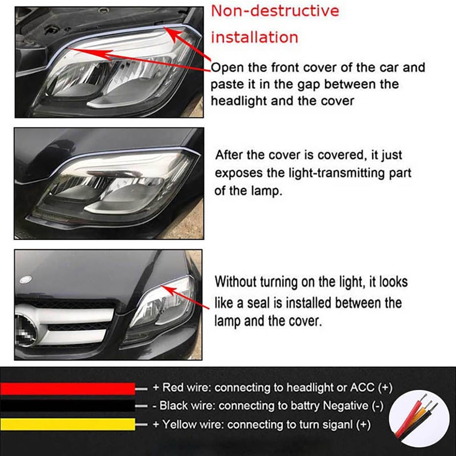 ⏳⏰Flexible Car LED Flow Type Auto Signal Light (2 Pcs)🚗💡