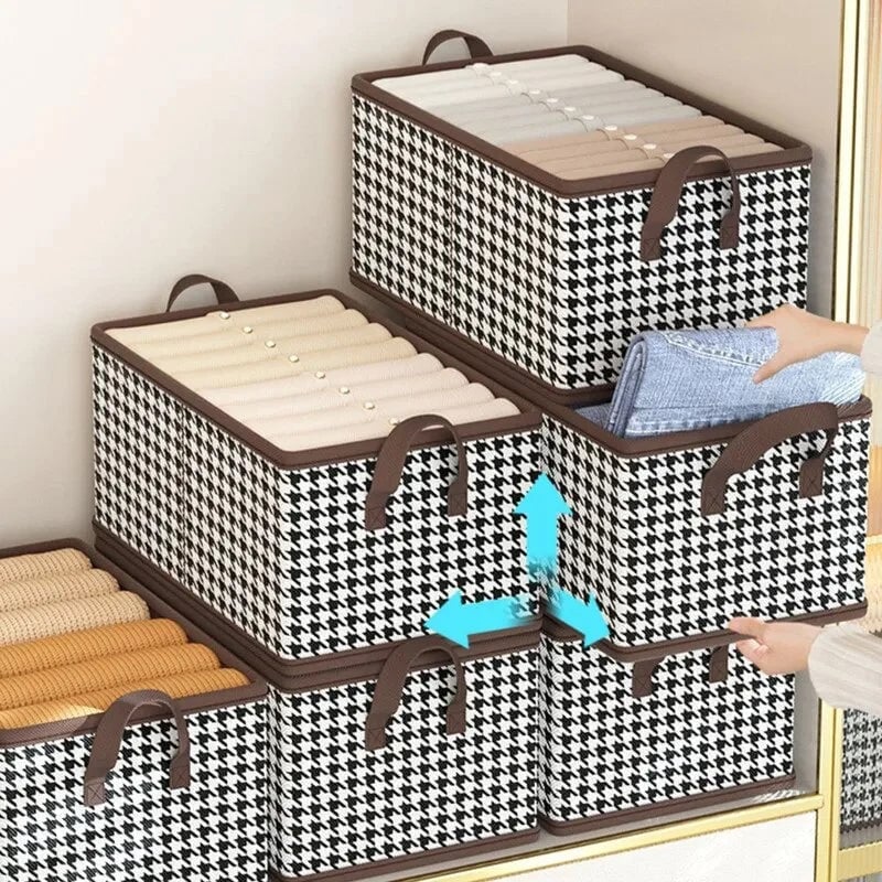 👖 Foldable Jeans Organizer for Closet – Save 57% Space & Find Pants in 1 Second! 🏠