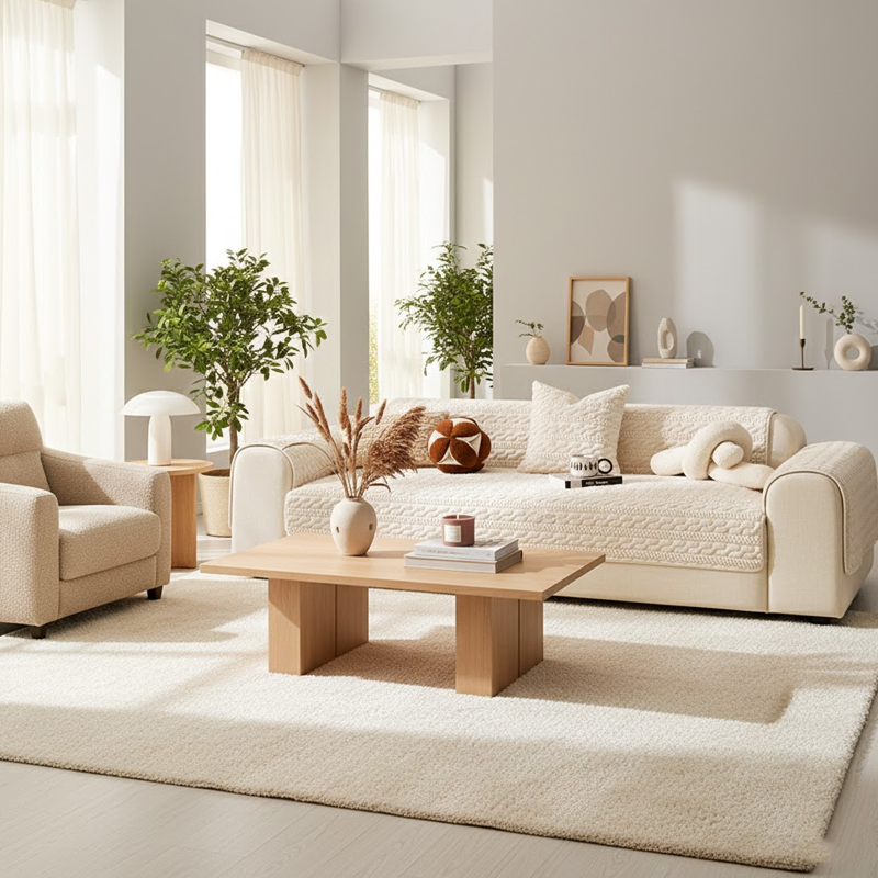 ⏳⏰Plush Textured Non-Slip Sofa Cover🛋️